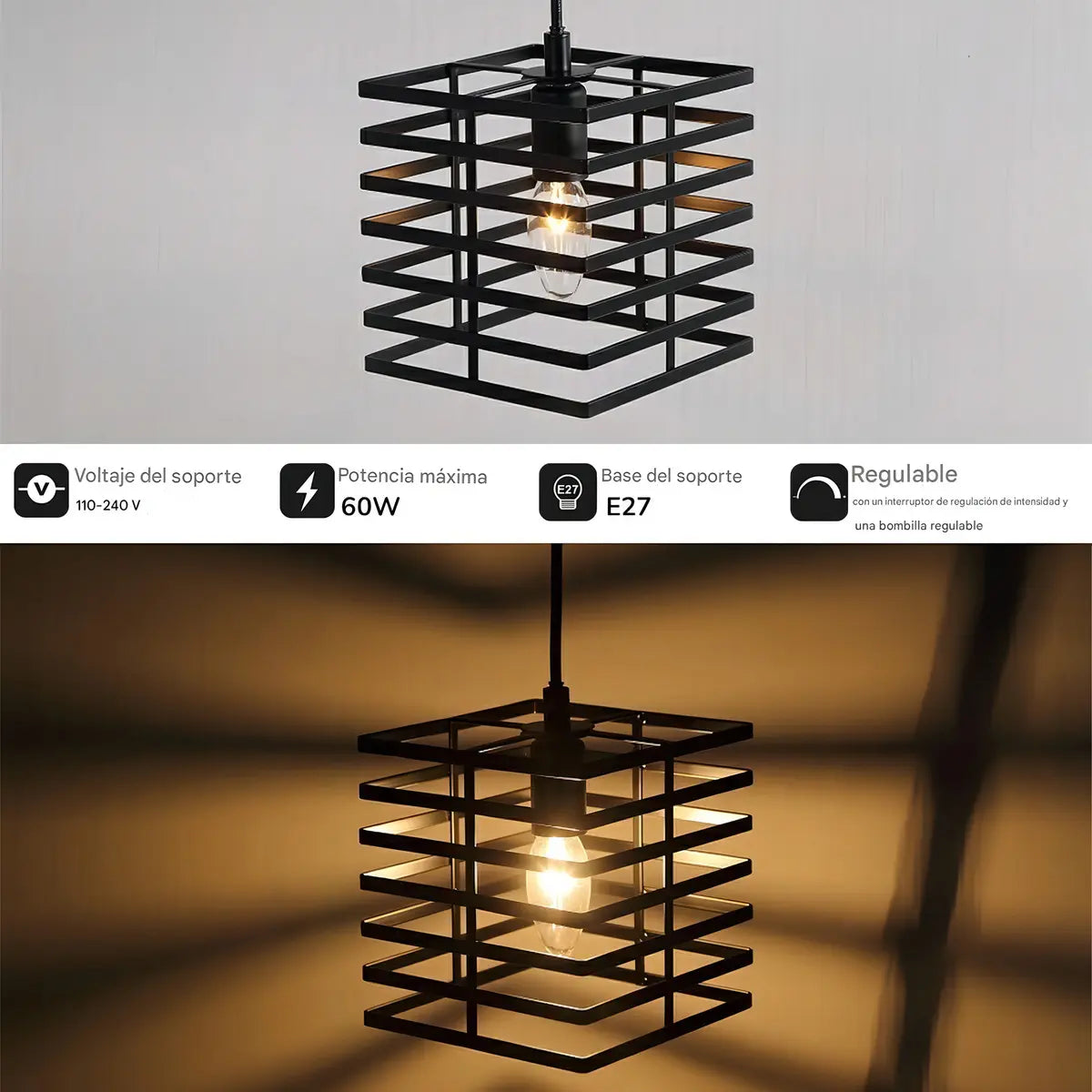 Lámpara Colgante de 3 Luces Unilamp para Cocina y Sala, Estilo Moderno Decorativo