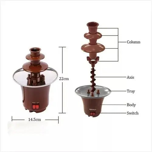 Fuente De Chocolate Caliente Fondue Ideal Cumpleaños 220v