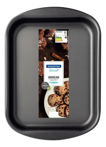 Asadera Rectangular Tramontina 40cm Color Negro