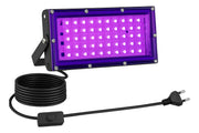 Foco Tacho Luz Led Negra Ultra Violeta 50w Plug A 220v