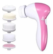 Cepillo Facial Exfoliante Masajeador Electrico 5 En 1 Rosa Limpieza Profunda