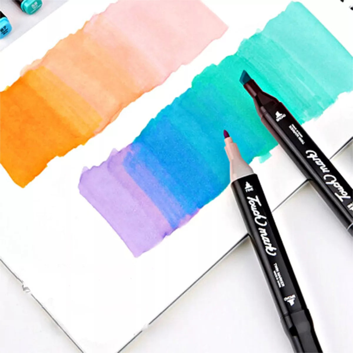 Marcadores doble punta x60