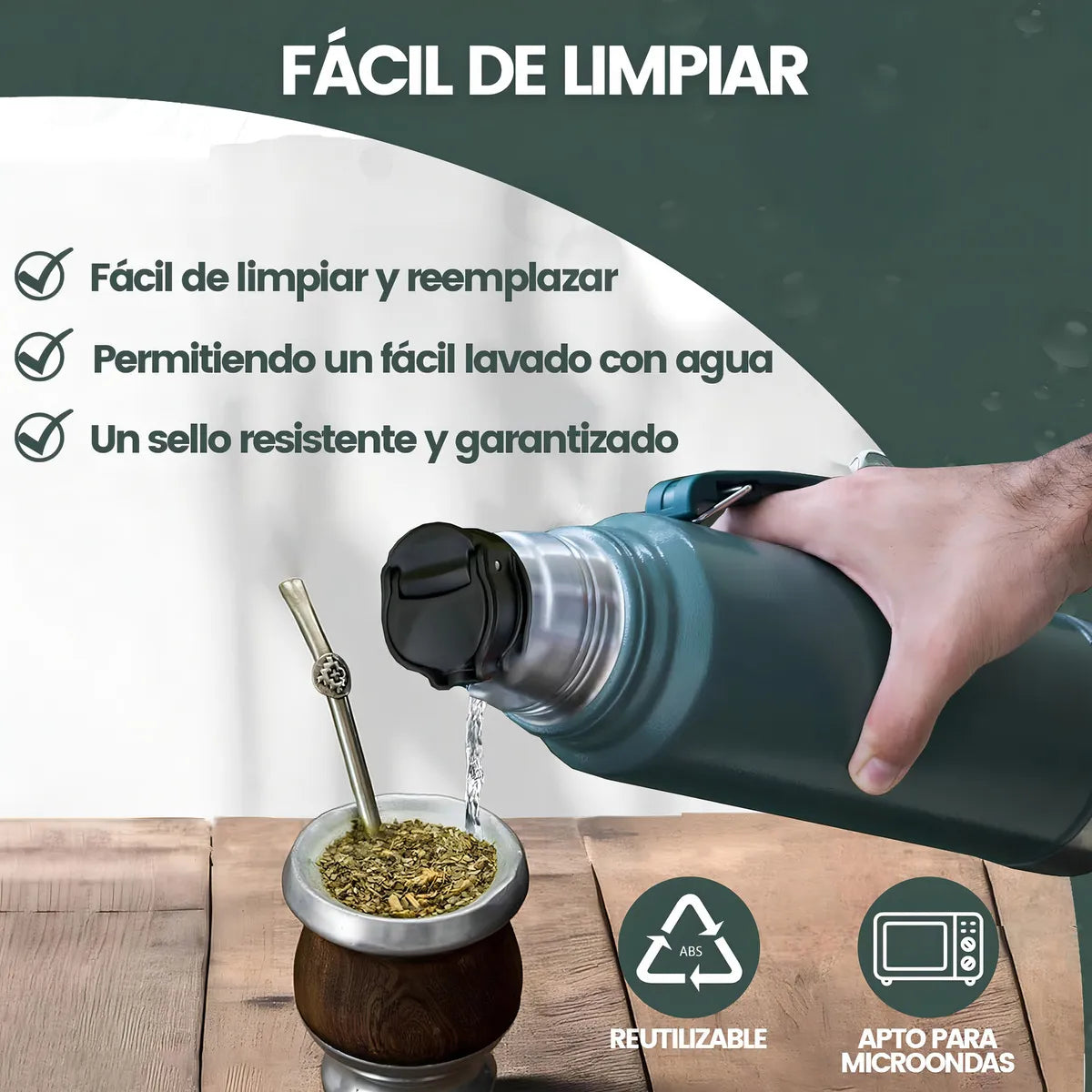 Tapón Cebador Pico Precisión Para Termos Color Negro