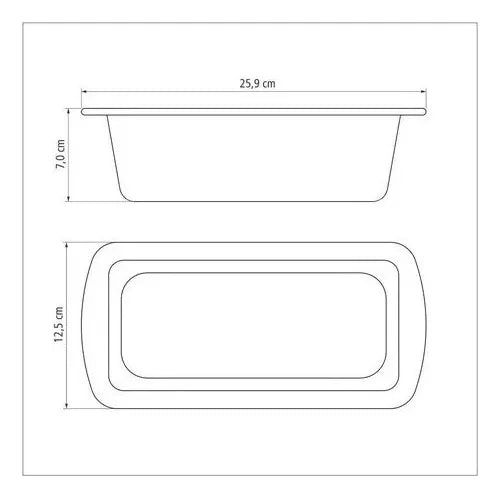 Molde Budin Pan 22cm Teflon Brasil Tramontina 1.20 Litros