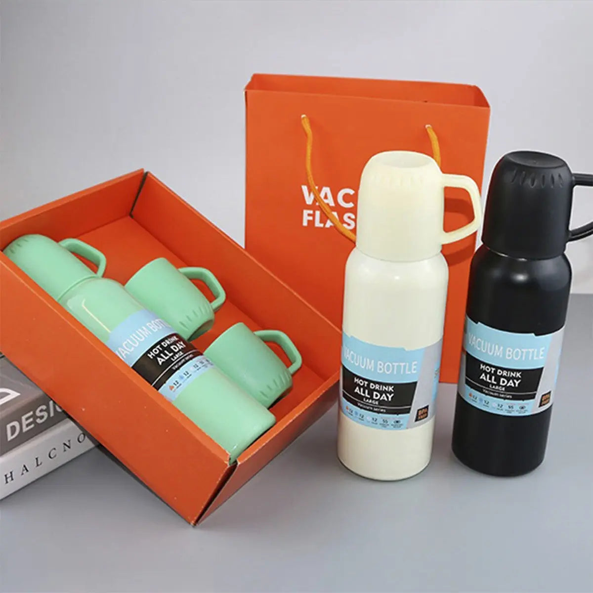Termo Acero Inoxidable 500ml 3 Tazas Café Frío/caliente