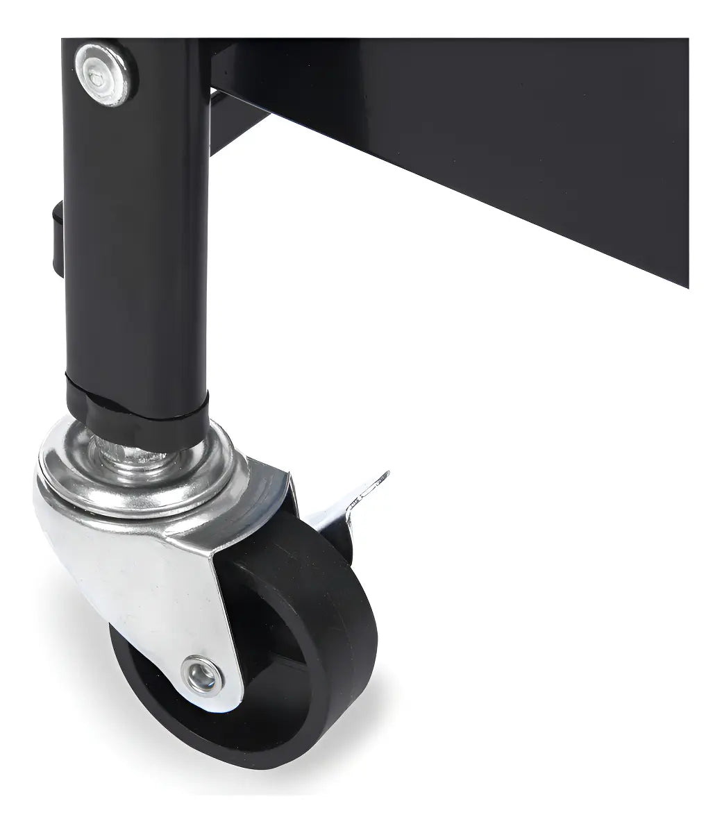 Carrito Plegable Metálico De Cocina, Con 3 Estantes Bandeja Y Ruedas