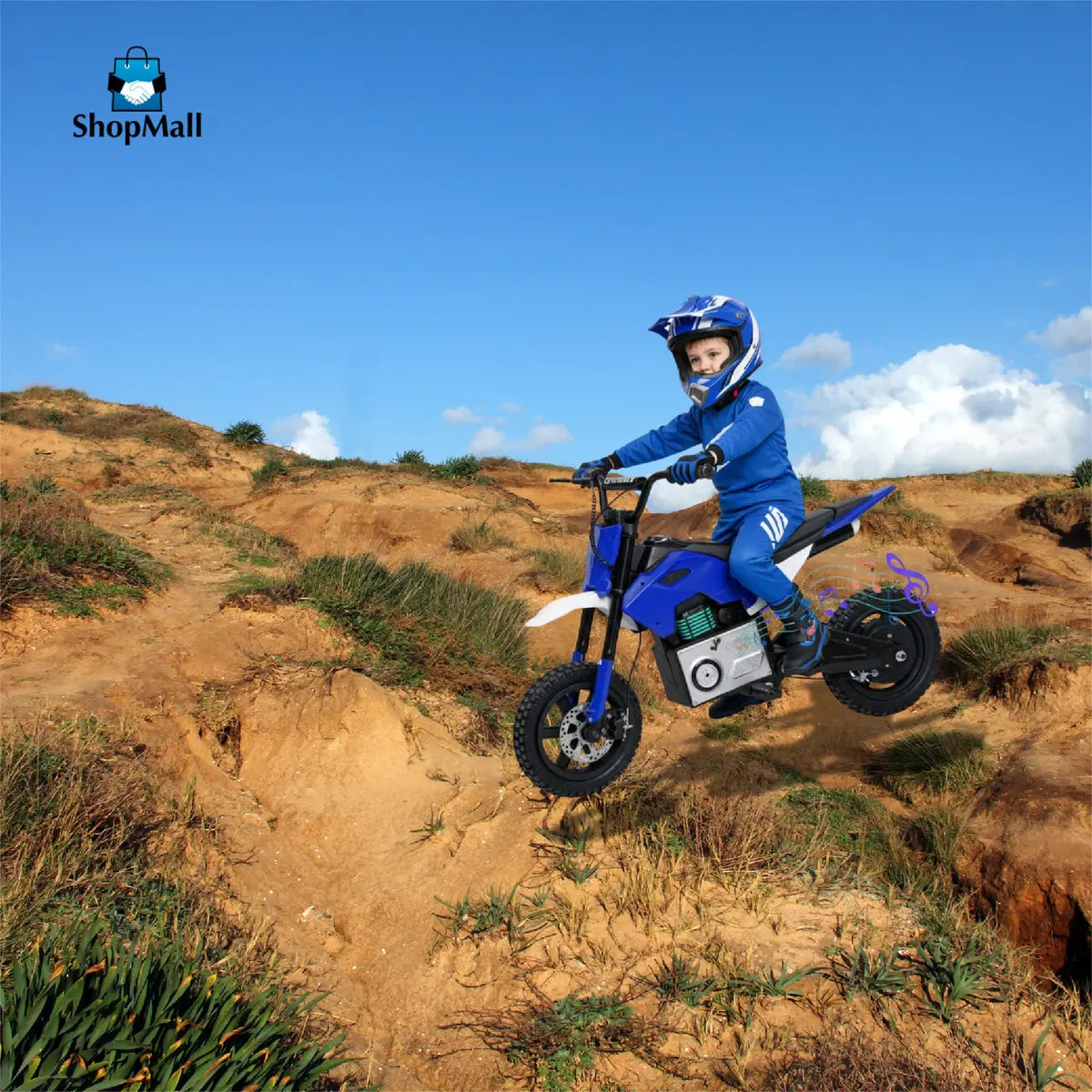 Mini Moto Eléctrica Deportiva Montable Niños Con Luz Led Col