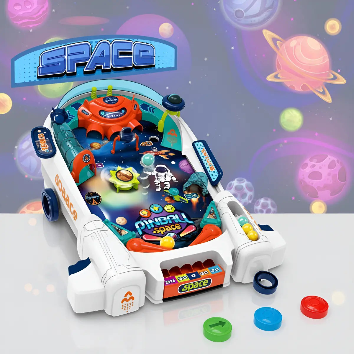 Juego Mini Pinball Espacial De Mesa