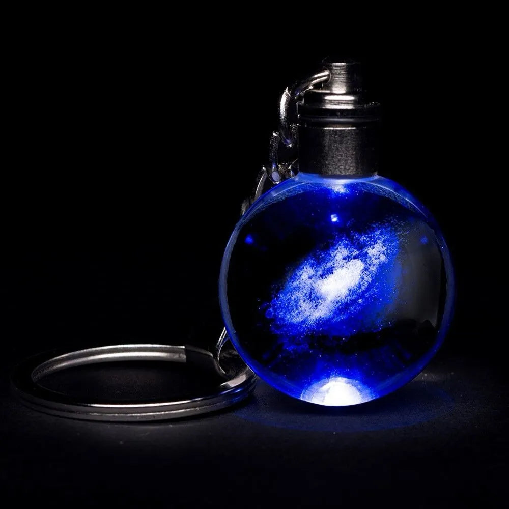 Llaveros De Bolas De Cristal Con Luces