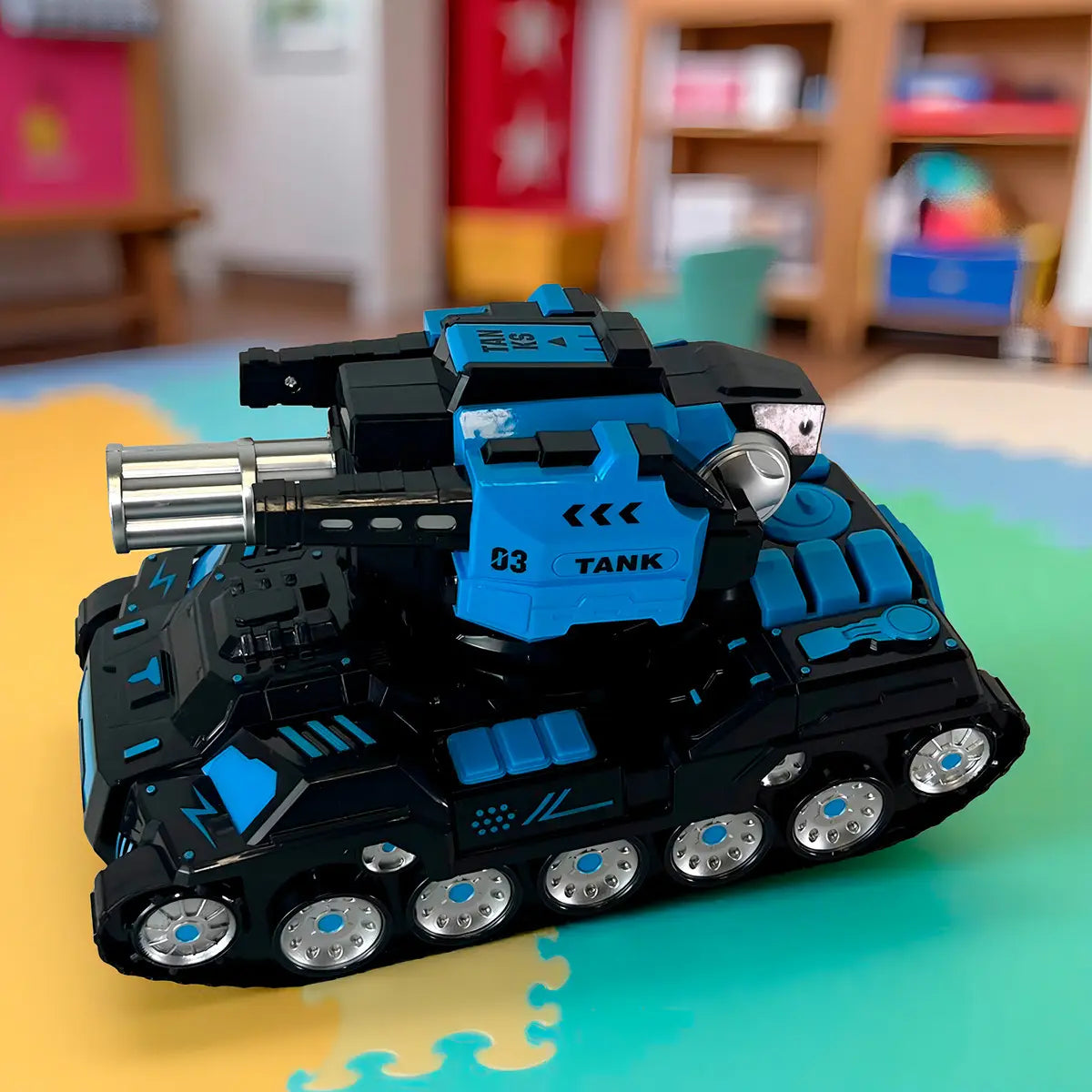 Auto Tanque Control Remoto Lanza Balas Hidrogel Recargable A