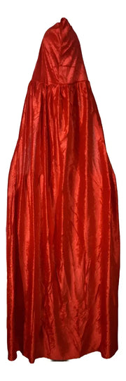 Capa De Terciopelo Roja Para Halloween 130cm