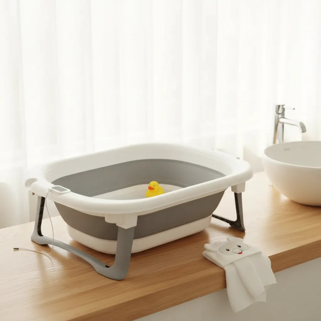 Bañera Plegable Con Control De Temperatura 75x47cm