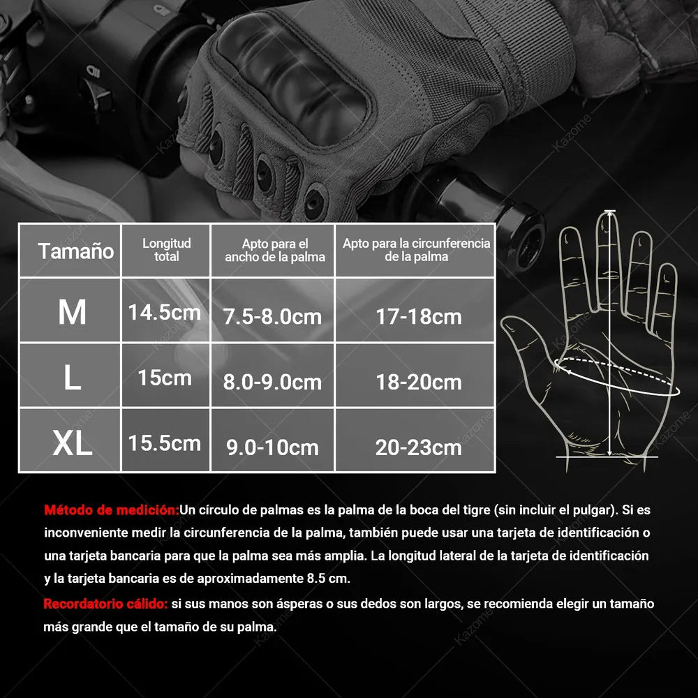 Guantes Tácticos Medio Dedo Para Moto