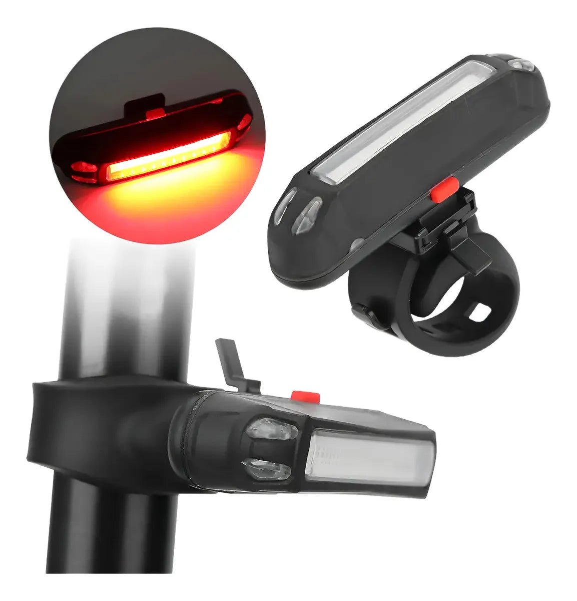 Luz Led Bicicleta O Casco Trasera O Delantera Recargable Usb