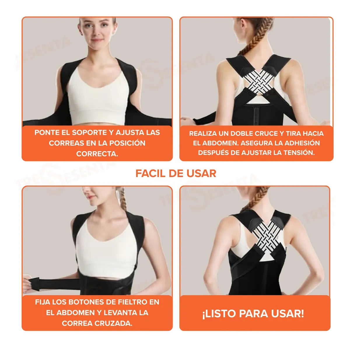 Corrector De Postura Ajustable