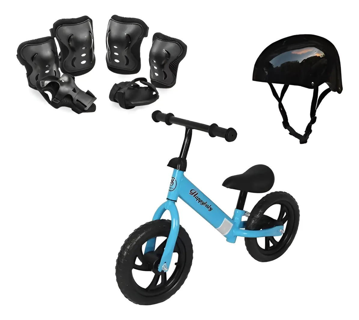 Promo Chivita + Casco + Protección Bicicleta Niño Metálica