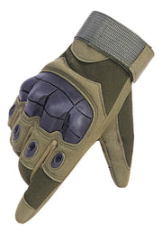 Guantes Tácticos De Moto Xl Verde Con Proteccion