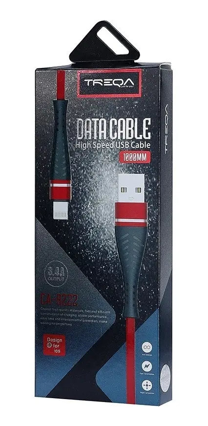 Cable Usb Compatible Con iPhone Malla Reforzado 1 Metro