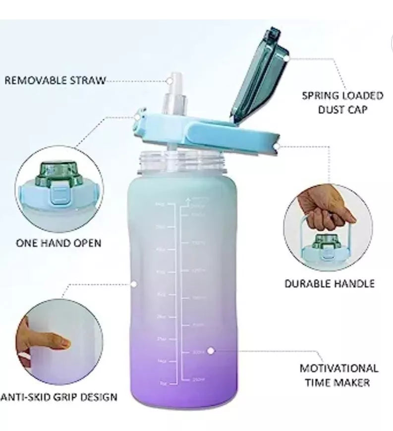 Botella de agua motivacional 3.5L