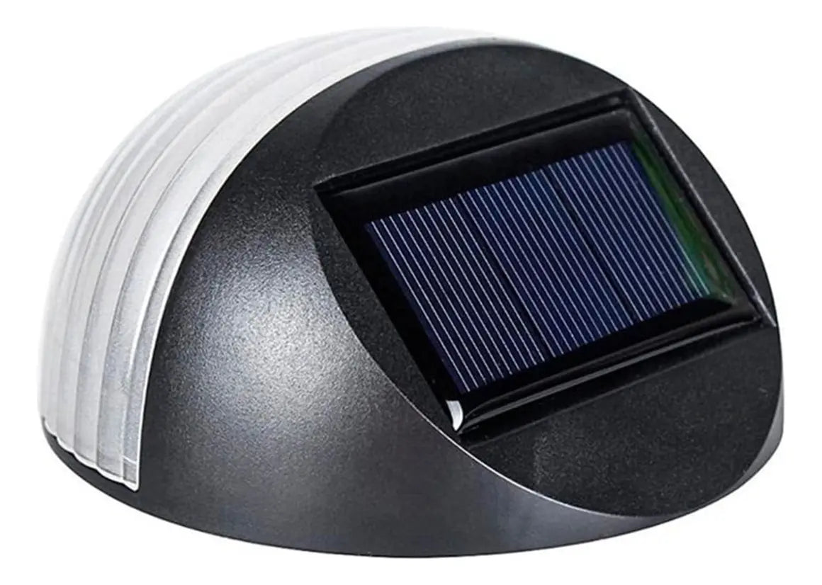 Lampara Solar Farol Redondo Sensor Luz Aplique Caminero