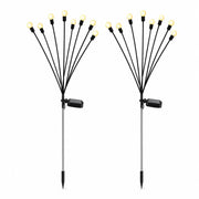 Luces Solares Estaca Luciérnaga 8 Led Xavrido Pack 2 Luz Cál
