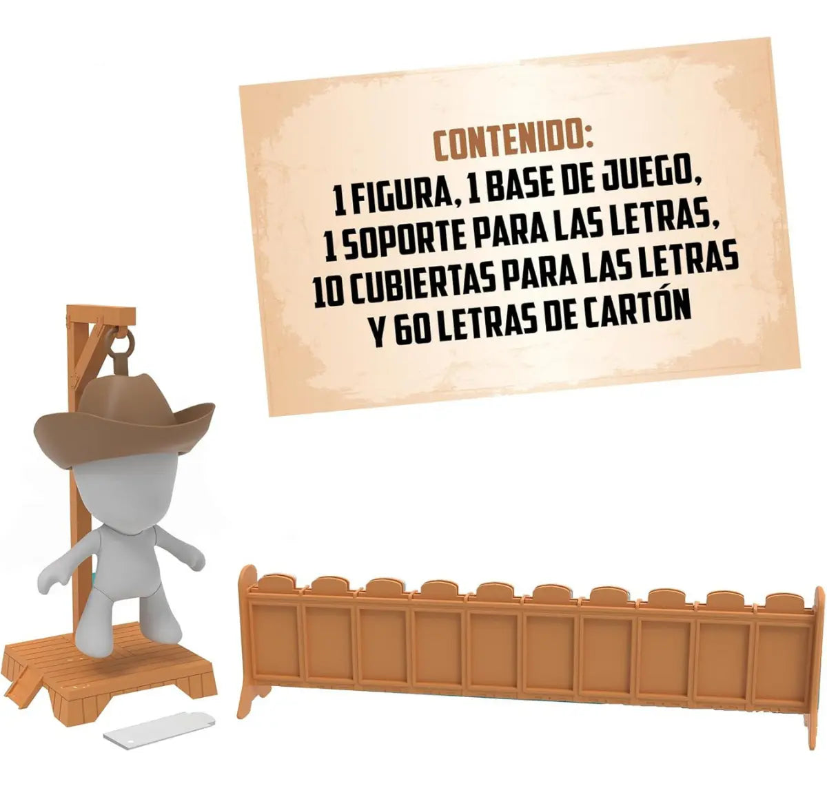Juego de Mesa El Ahorcado Clásico con Letras y Figura para Niños desde 6 Años