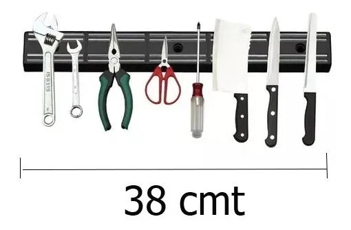 Barra Magnética 38 Cm Imantada Cuchillos Herramientas Mli