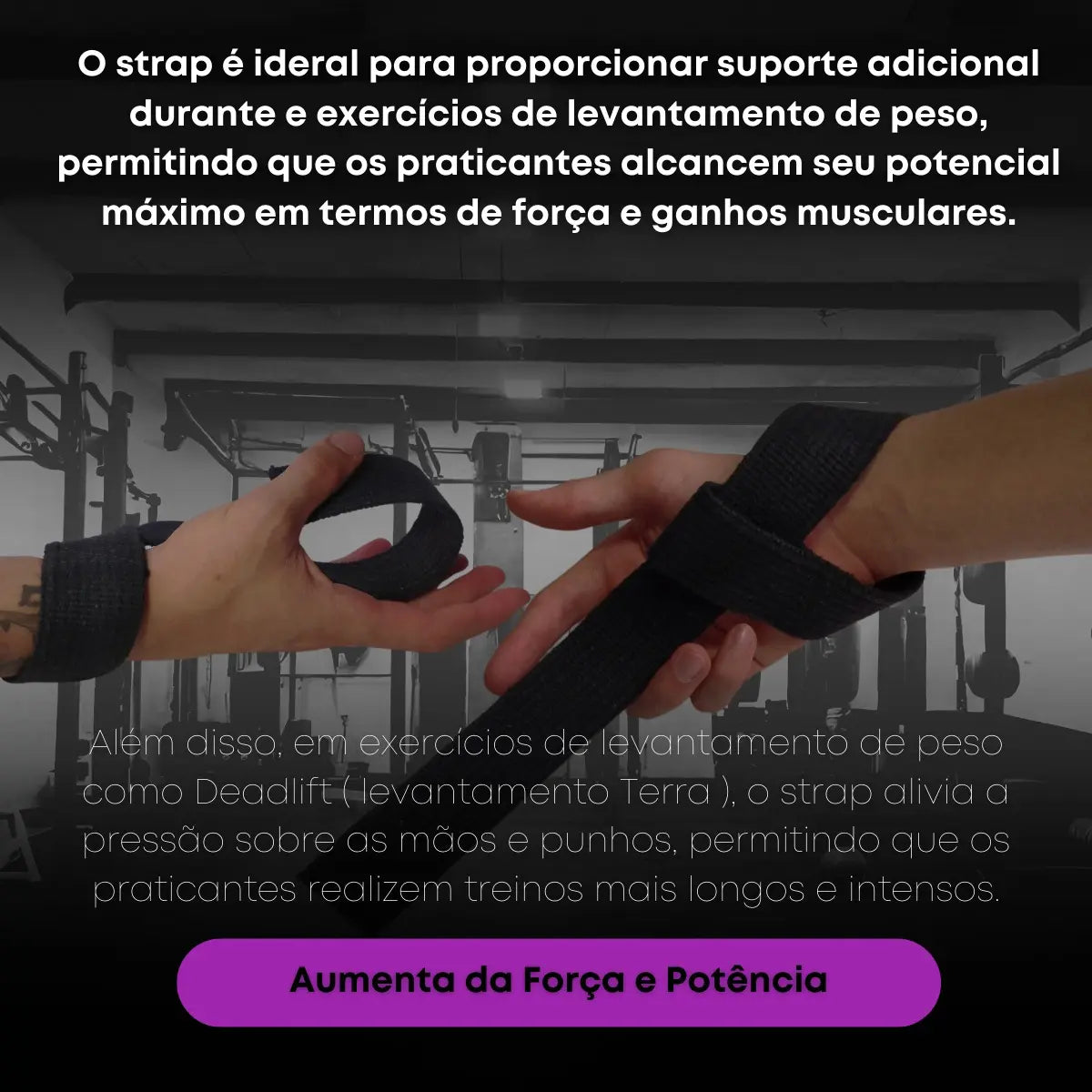 Tala Strap 100% Algodón Para Culturismo Crossfit Premium