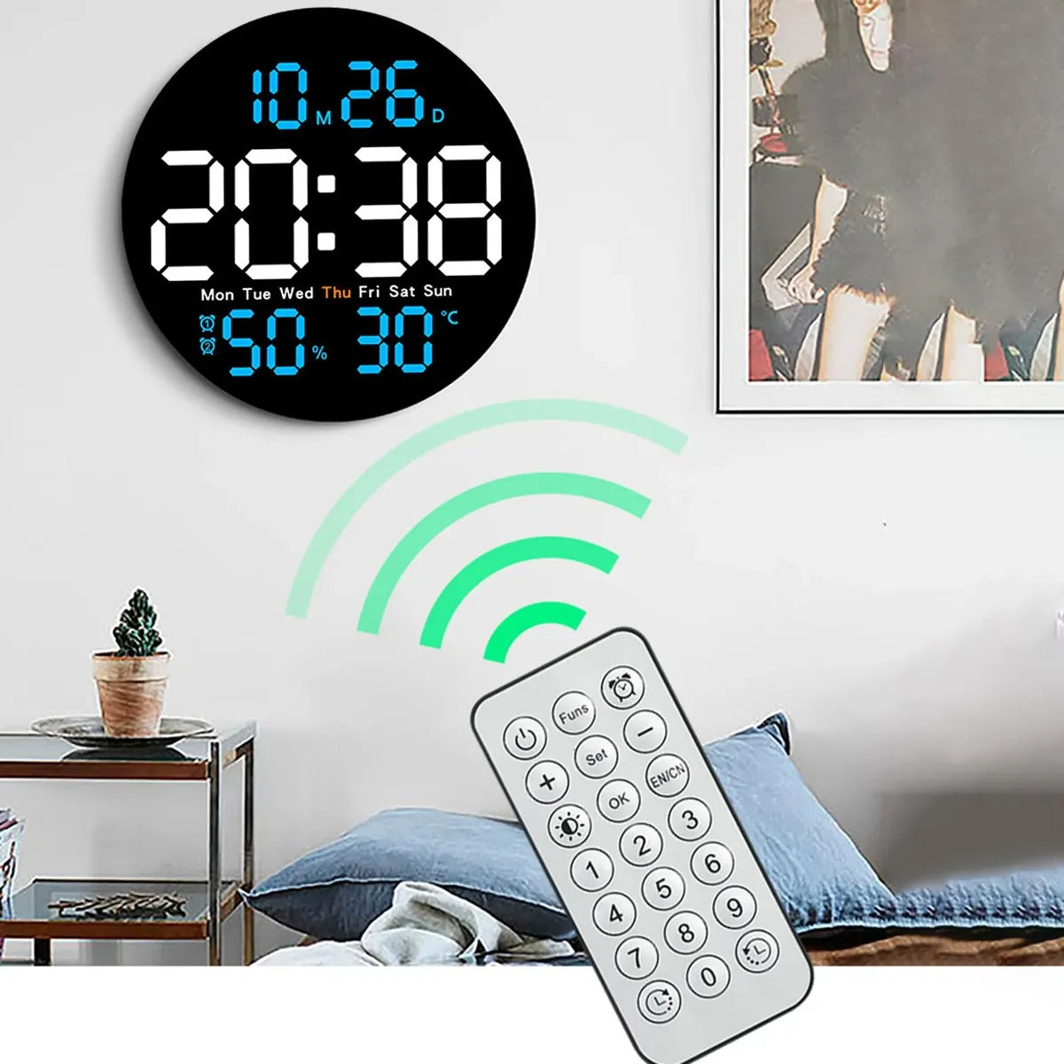 Reloj De Pared Digital, Reloj Despertador