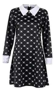 Disfraz Infantil Vestido Con Calaveras Halloween Cosplay