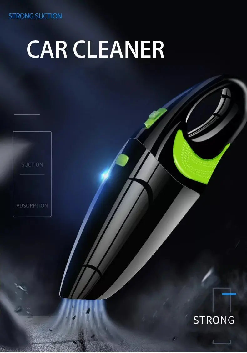 Aspiradora Auto Inalámbrica Carga Usb 120 W Color Verde Oscuro