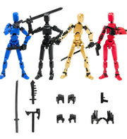 Figura Articulada Dummy 13 Impresa 3d Con Accesorios