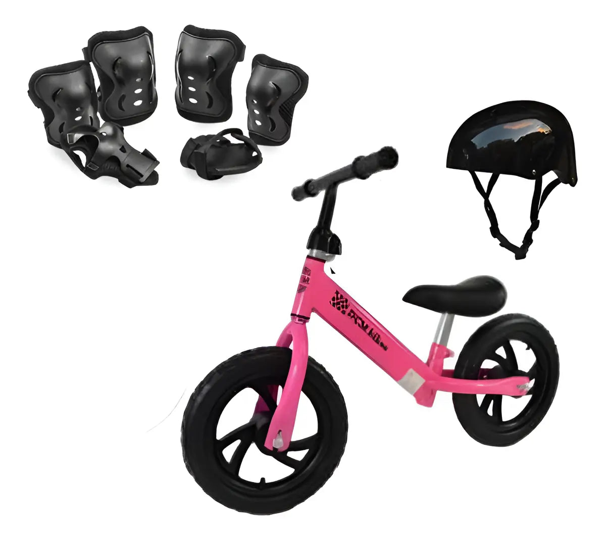 Promo Chivita + Casco + Protección Bicicleta Niño Metálica