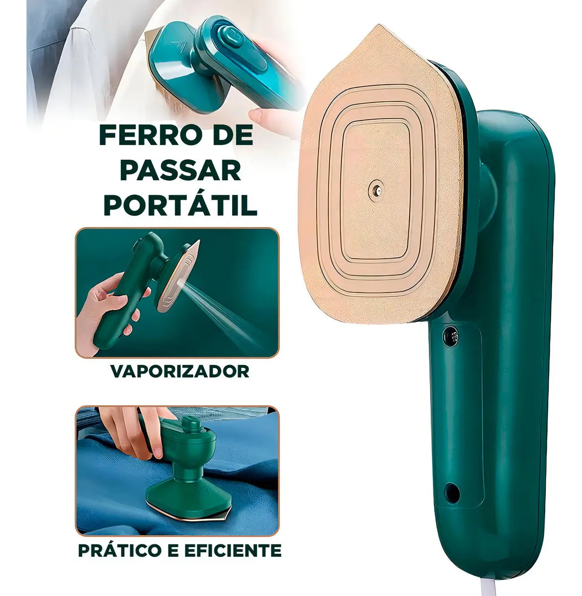 Mini Plancha Vapor Eléctrica Portátil Ropa Camisa Viaje