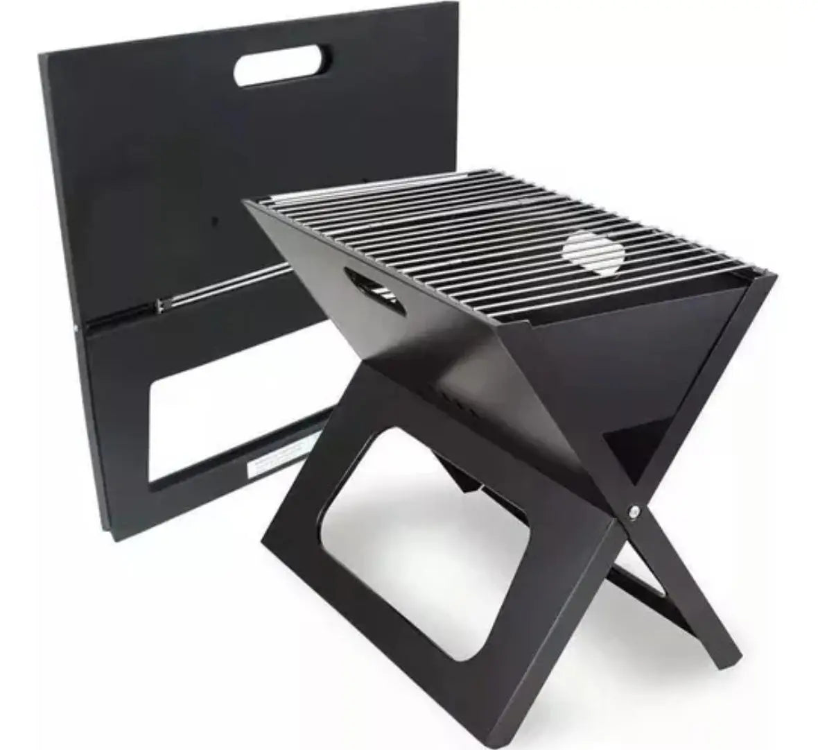 Parrilla Plegable De Camping Metal A Carbon 48x31cm