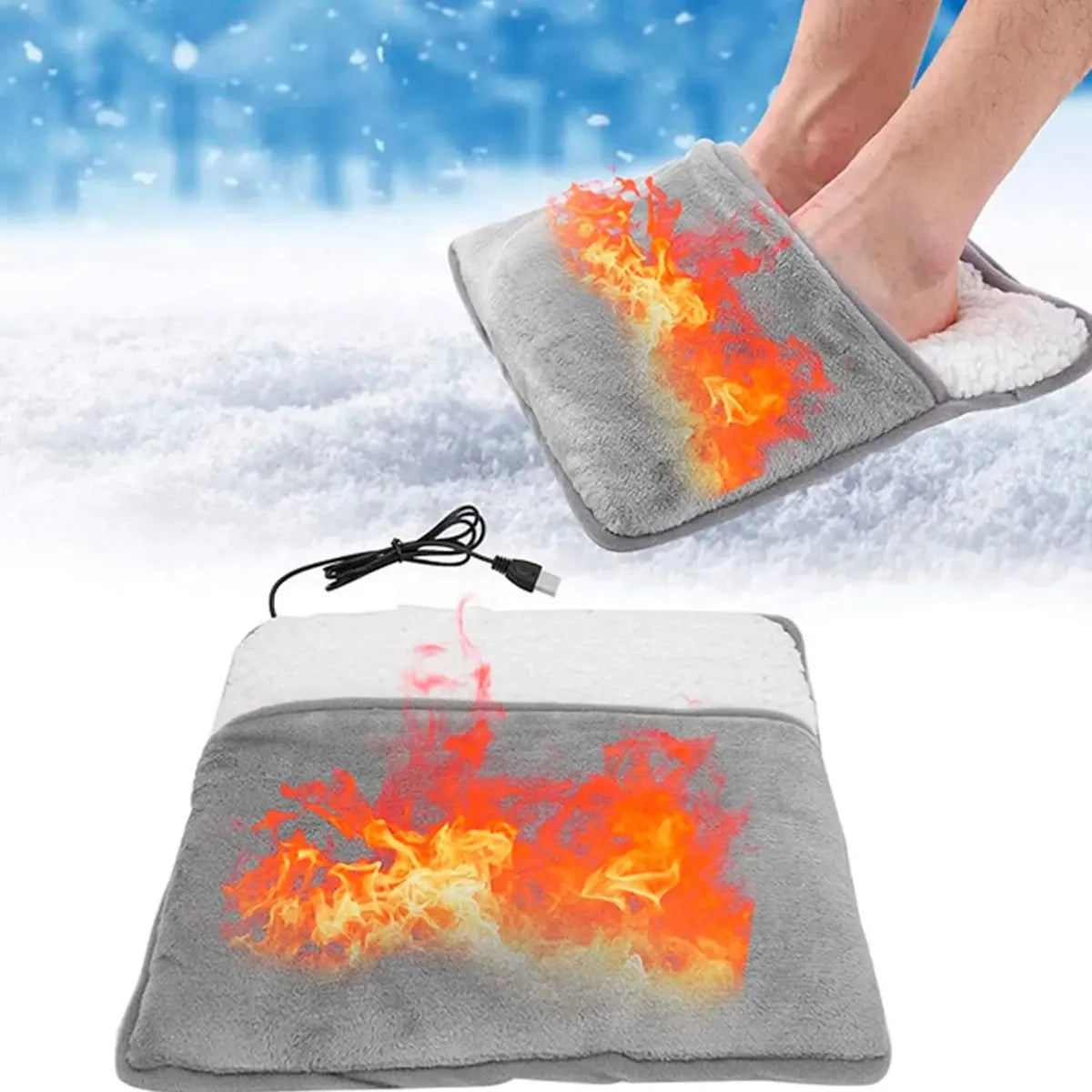 Calentador De Pies Electrico Usb Polar Cómodo Heat Feet