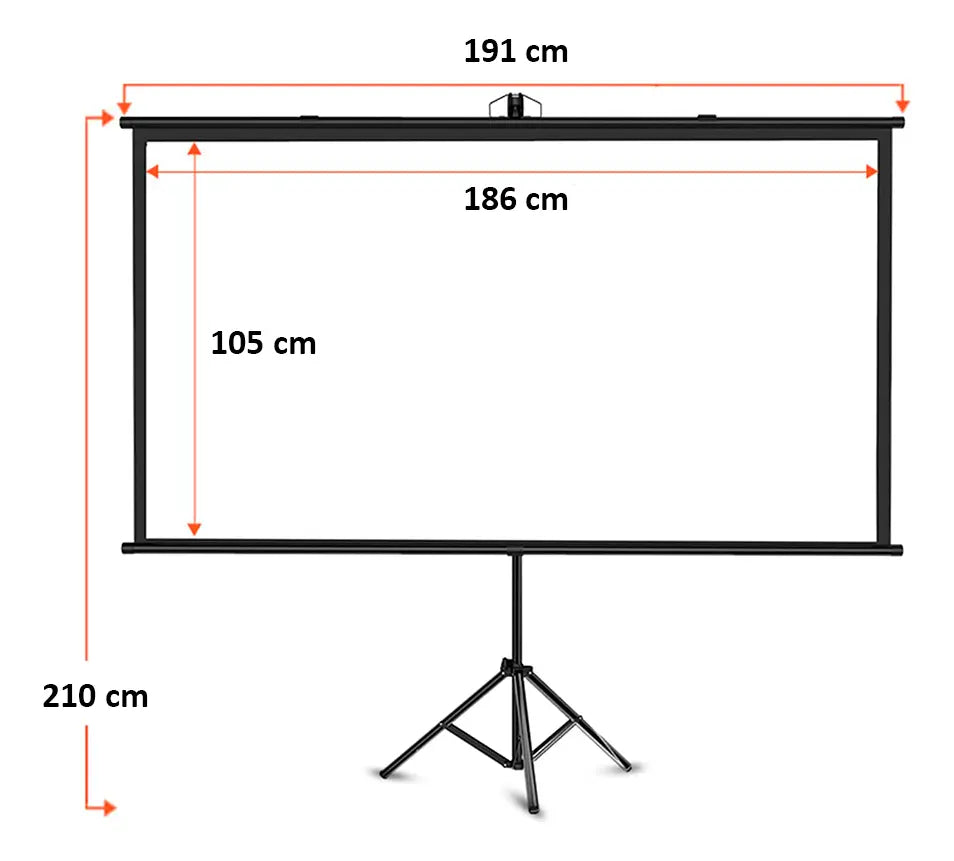 Pantalla De Proyección Con Trípode 84 Pulgadas 16:9 Circuit