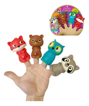 Titeres De Dedo X 4 Animalitos Marioneta Juguete De Silicona