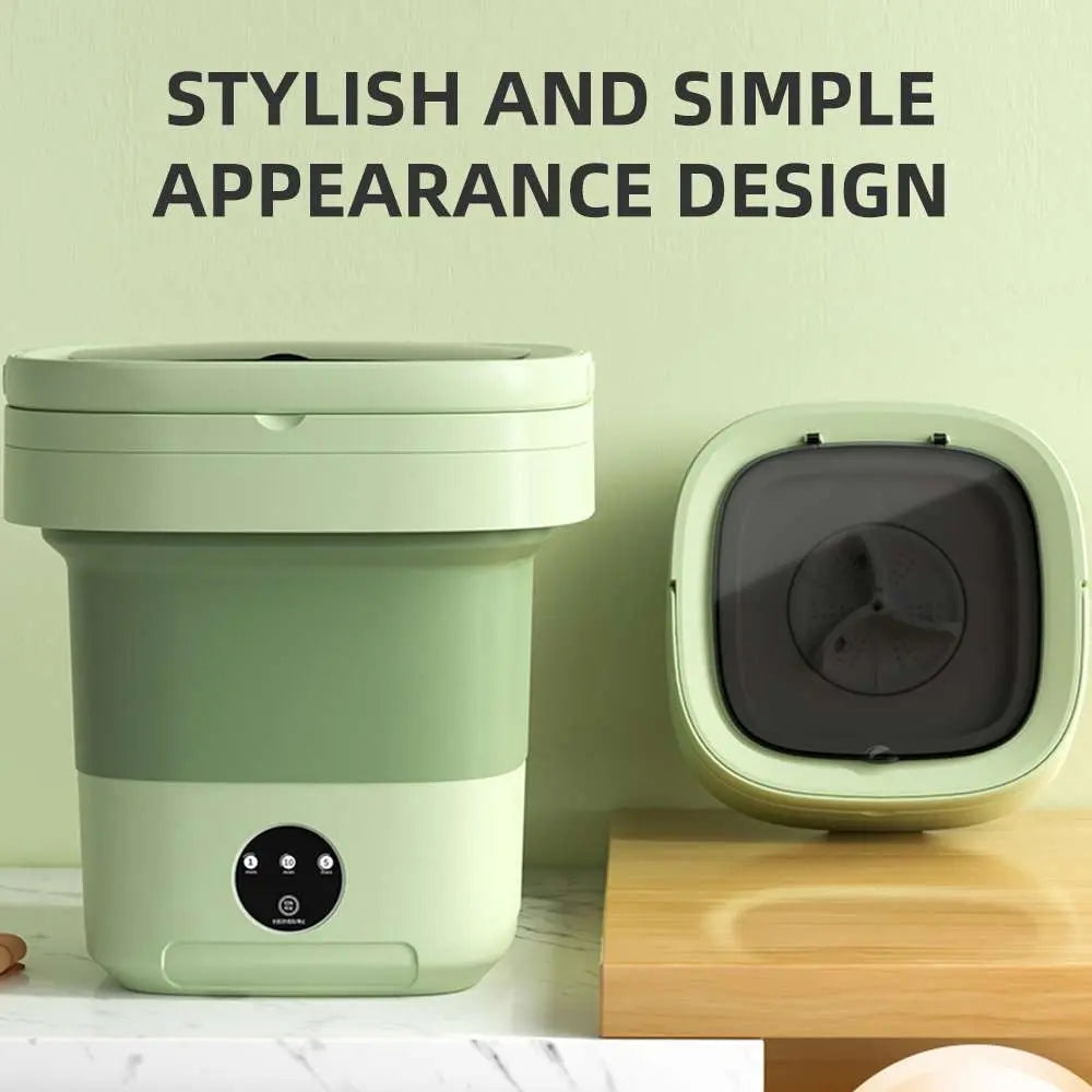Mini Lavadora Marvo Portátil Plegable 9l Cesto Centrifugador