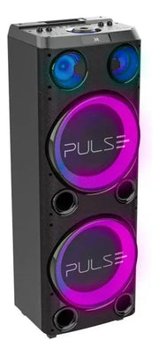 Altavoz Bivolt Torre Double 12 Pulse Black de 2300 W