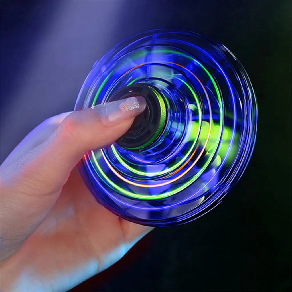 Dron Trompo Spiner Autónomo Recargable Luz Juguete Niñosø