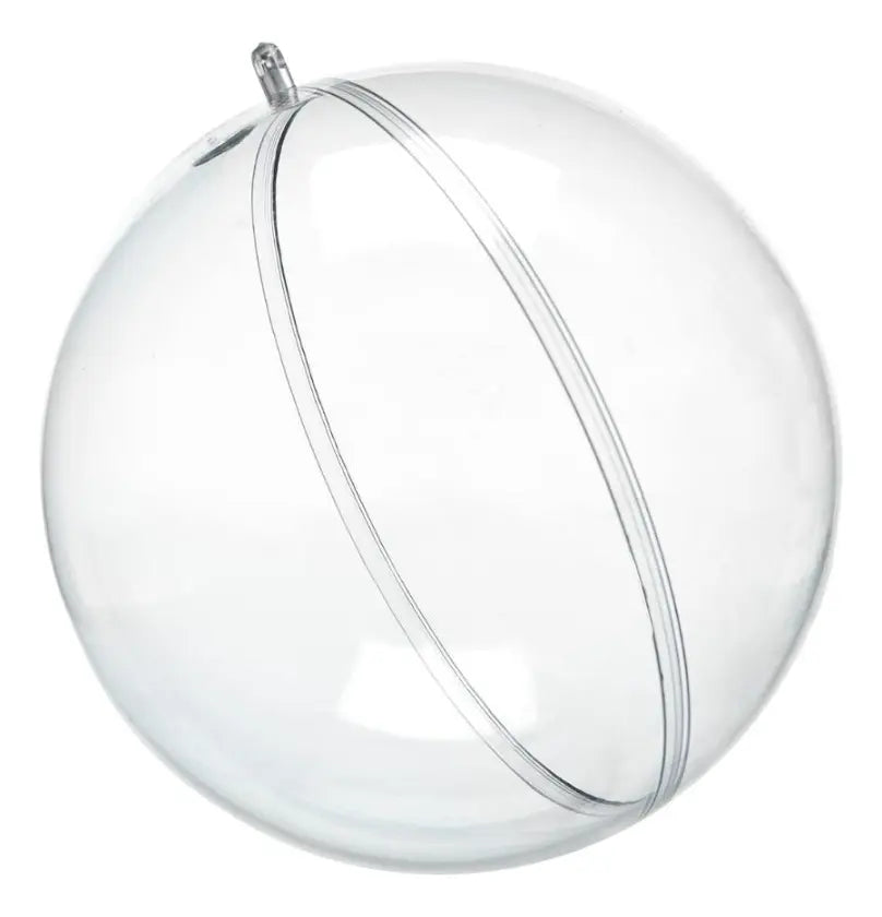10 Bolas Chirimbolo Navideña Transparente Rellenable 6cm
