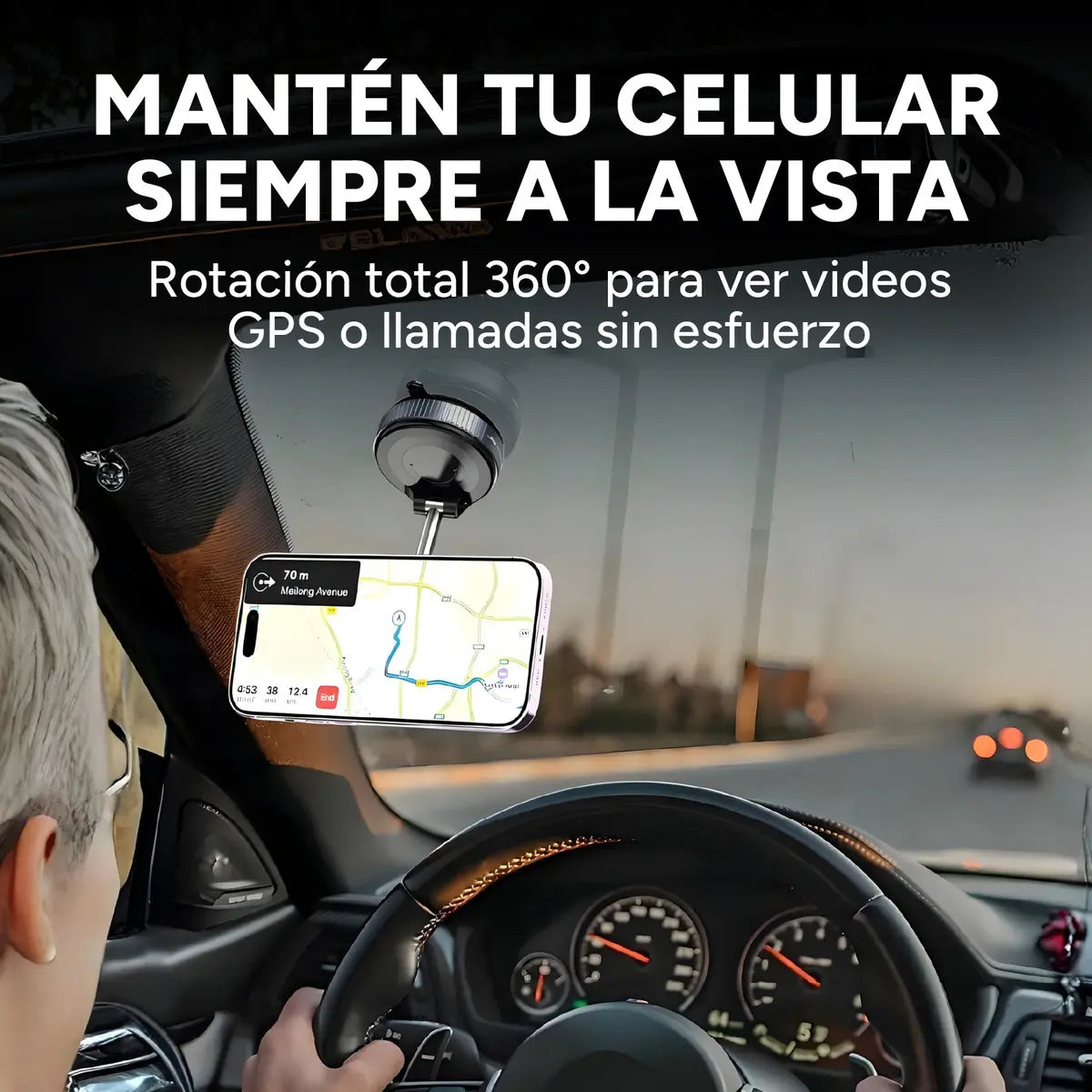 Soporte Magnético 360° Celular Auto Escritorio Firme Premium