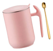 Taza Térmica Con Tapa Y Cuchara Acero Inoxidable Sin Derrame