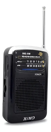 Radio De Mano Vertical Mk-200 Am/fm Color Negro
