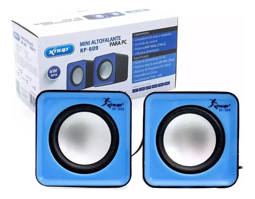 Altavoz Knup P2 De 6 W, 100 Hz, Kp-609 Rms, Varios Colores Elasticos Para El Pelo