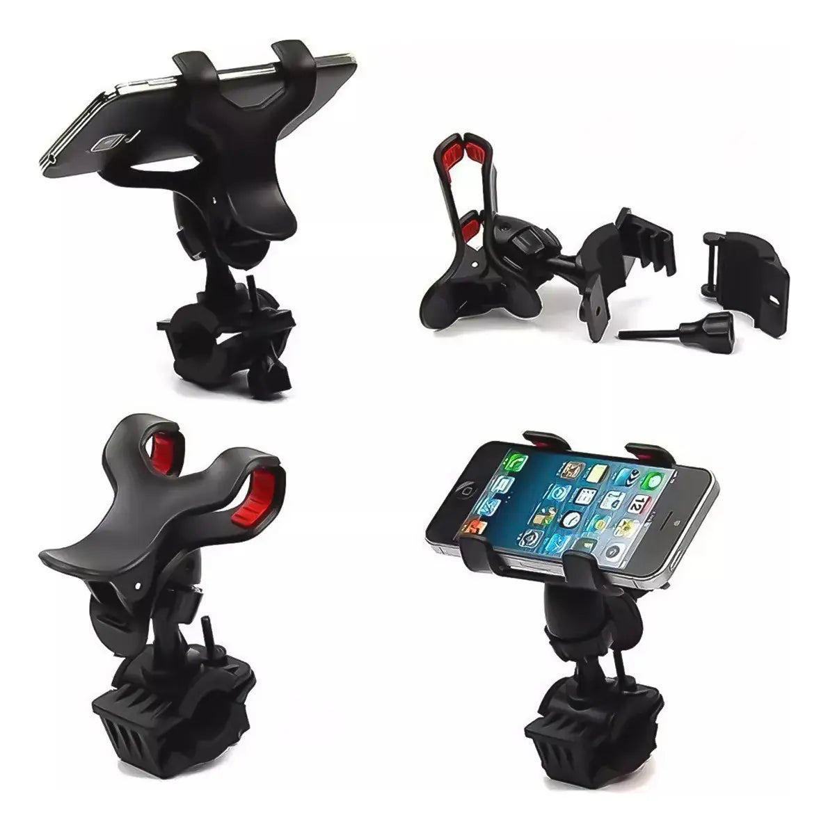 Soporte Celular Bicicleta Manubrio Pinza Ajustable D Color N