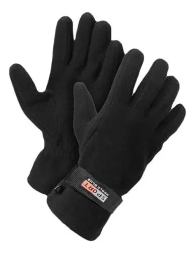 Super Promo Invierno 3 Piezas Cuello + Guante + Pasamontaña Negro Único
