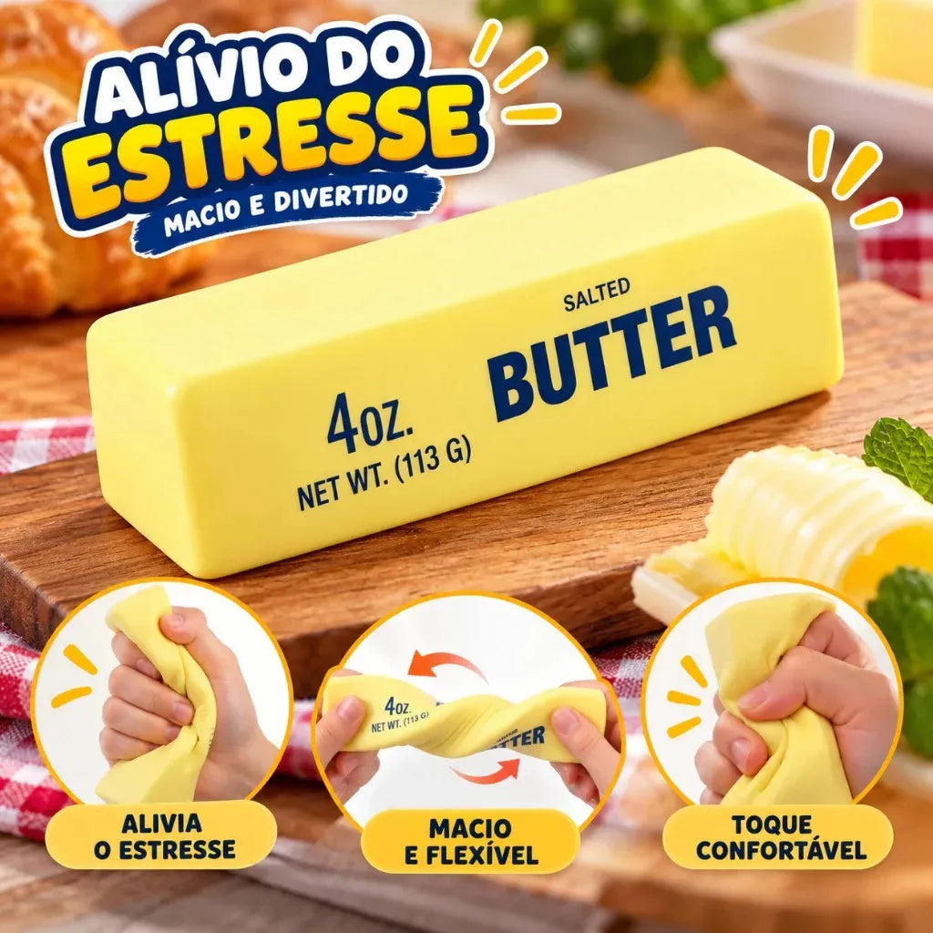 Mantequilla De Manteca Squishy Bar Juguete Anti-estrés