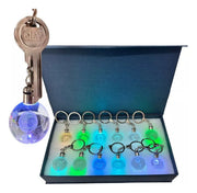 Llaveros De Bolas De Cristal Con Luces